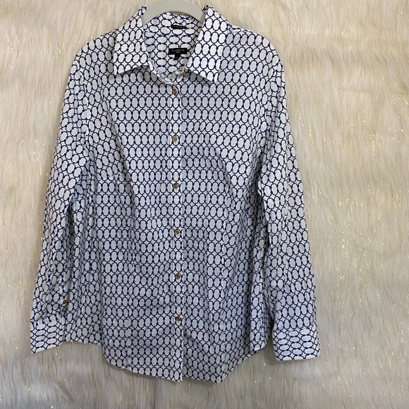 Talbots 16W button blouse - classic look - Picture 1 of 4